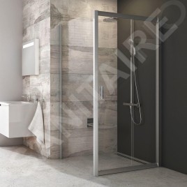 Ravak Blix - Paroi de douche BLPS-90, 870-890 mm, aluminium brillant/verre clair 9BH70C00Z1