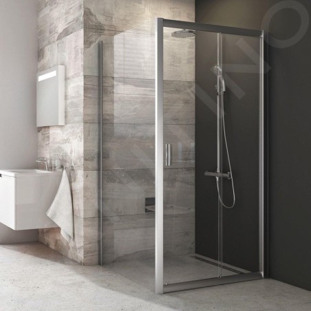 Ravak Blix - Paroi de douche BLPS-90, 870-890 mm, verre satiné/clair 9BH70U00Z1