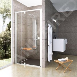 Ravak Pivot - Porte de douche PDOP2-120, 1161-1211 mm, blanc/verre clair 03GG0101Z1
