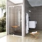 Ravak Pivot - Porte de douche PDOP2-120, 1161-1211 mm, blanc/verre clair 03GG0101Z1