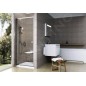 Ravak Pivot - Porte de douche 761-811 mm, satiné/verre transparent 03G40U00Z1