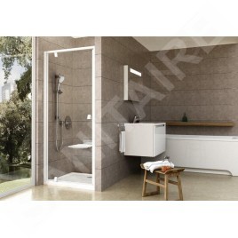 Ravak Pivot - Porte de douche, 761-811 mm, blanc/verre clair 03G40101Z1