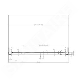 Ravak Pivot - Porte de douche pivotante, 900 mm, aluminium poli/verre clair 03G70C00Z1