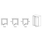 Ravak Pivot - Porte de douche PDOP2-110, 1061-1111 mm, blanc/verre clair 03GD0101Z1