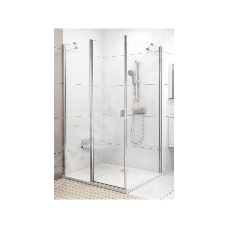 Ravak Chrome - Paroi latérale fixe CPS-80, 780-800 mm, aluminium brillant/verre transparent 9QV40C00Z1