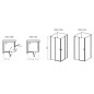 Ravak Chrome - Porte de douche CRV2-100, 980-1000 mm, aluminium poli/verre transparent 1QVA0C00Z1 Ravak Chrome - Porte de douche CRV2-100, 980-1000 mm, aluminium poli/verre transparent 1QVA0C00Z1