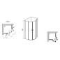 Ravak Chrome - Cabine de douche quart de cercle, CSKK4 mm, 880-900 mm, blanc/verre transparent 3Q170100Z1 Ravak Chrome - Cabine de douche quart de cercle, CSKK4 mm, 880-900 mm, blanc/verre transparent 3Q170100Z1
