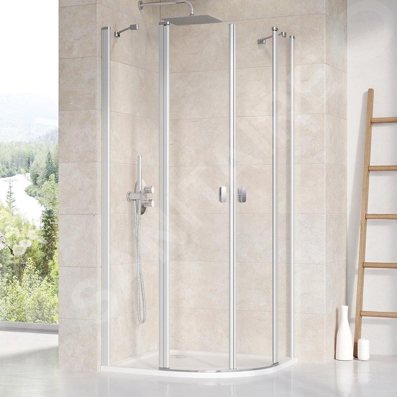 Ravak Chrome - Cabine de douche quart de cercle CSKK4-80, 780-800 mm, satiné/verre transparent 3Q140U00Z1 Ravak Chrome - Cabine de douche quart de cercle CSKK4-80, 780-800 mm, satiné/verre transparent 3Q140U00Z1