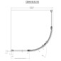 Ravak Chrome - Cabine de douche quart de cercle CSKK4-80, 780-800 mm, satiné/verre transparent 3Q140U00Z1 Ravak Chrome - Cabine de douche quart de cercle CSKK4-80, 780-800 mm, satiné/verre transparent 3Q140U00Z1