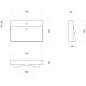 Sapho Kare - Meuble-lavabo 700x460 mm, avec un trou pour robinet, blanc 17070 Sapho Kare - Meuble-lavabo 700x460 mm, avec un trou pour robinet, blanc 17070