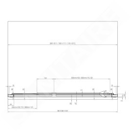 Ravak Pivot - Porte de douche PDOP2-100, 961-1011 mm, verre satiné/clair 03GA0U00Z1