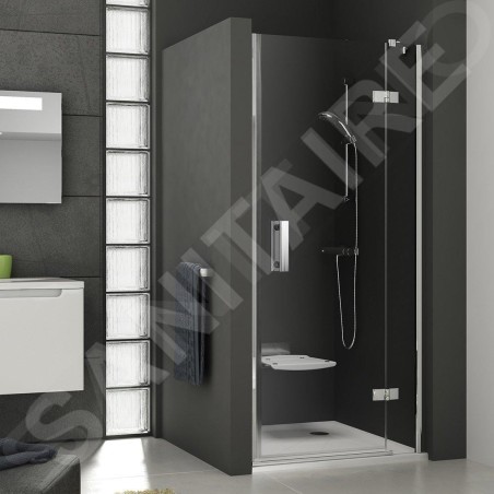 Ravak SmartLine - Porte de douche en deux parties SMSD2-100 A-R, 989-1006 mm, droite, chromé/verre clair 0SPAAA00Z1