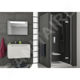 Ravak SmartLine - Porte de douche en deux parties SMSD2-100 A-R, 989-1006 mm, droite, chromé/verre clair 0SPAAA00Z1
