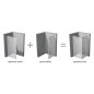 Ravak Pivot - Paroi de douche PPS-80, 770-795 mm, aluminium brillant/verre clair 90G40C00Z1