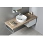 Sapho Lavabos - Lavabo Lugano, diamètre 40,5, cm, avec un trou pour robinet, blanc AR491 Sapho Lavabos - Lavabo Lugano, diamètre 40,5, cm, avec un trou pour robinet, blanc AR491