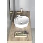 Sapho Lavabos - Lavabo Lugano, diamètre 40,5, cm, avec un trou pour robinet, blanc AR491 Sapho Lavabos - Lavabo Lugano, diamètre 40,5, cm, avec un trou pour robinet, blanc AR491