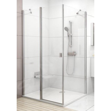 Ravak Chrome - Paroi de douche fixe CPS-90, 880-900 mm, aluminium brillant/verre transparent 9QV70C00Z1