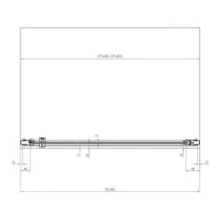 Ravak Chrome - Porte de douche, 875-905 mm, blanc/verre transparent 0QV70100Z1