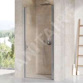 Ravak Chrome - Porte de douche, 875-905 mm, satiné/verre transparent 0QV70U00Z1