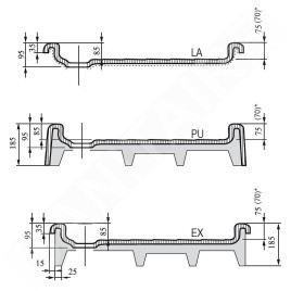 Ravak Kaskada - Receveur de douche Angela LA, 800x800 mm, AntiBac, blanc A014401220