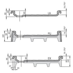 Ravak Kaskada - Receveur de douche Angela EX, 800x800 mm, AntiBac, blanc A004401320