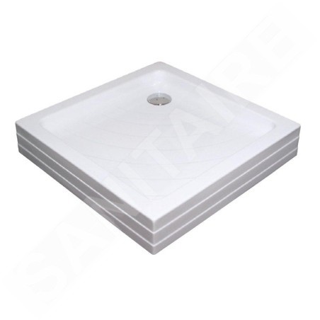 Ravak Kaskada - Receveur de douche Angela PU, 800x800 mm, AntiBac, blanc A004401120