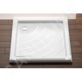 Ravak Kaskada - Receveur de douche Angela PU, 800x800 mm, AntiBac, blanc A004401120