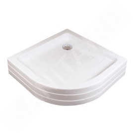 Ravak Kaskada - Receveur de douche Ronda-80 LA, 805x805 mm, AntiBac, blanc A214001220