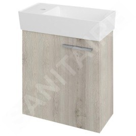 Sapho Small - Lave-mains Maxx 470x240 mm, gauche, blanc MX475