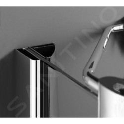 Ravak SmartLine - Paroi de douche SMPS-90 L, 885-900 mm, droite, chrome/verre transparent 9SL70A00Z1