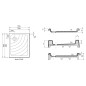Ravak Kaskada - Receveur de douche Aneta LA , 755x905 mm, AntiBac, blanc A003701220