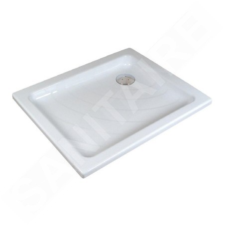 Ravak Kaskada - Receveur de douche Aneta EX, 755x905 mm, AntiBac, blanc A003701320