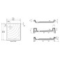 Ravak Kaskada - Receveur de douche Aneta EX, 755x905 mm, AntiBac, blanc A003701320