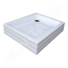 Ravak Kaskada - Receveur de douche Aneta EX, 755x905 mm, AntiBac, blanc A003701320