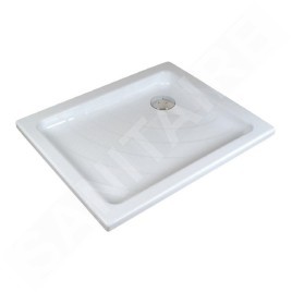 Ravak Kaskada - Receveur de douche Aneta PU, 755x905 mm, AntiBac, blanc A003701120