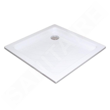 Ravak Kaskada - Receveur de douche Angela LA, 905x905 mm, AntiBac, blanc A017701220