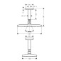 Hansgrohe Raindance New - Douche de tête E 240 Air, 1 jet avec amenée par plafond de 100 mm, chrome 27380000