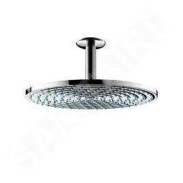 Hansgrohe Raindance - Douche de tête S 240 Air 1jet EcoSmart 9 l/min avec arrivée depuis le plafond 100 mm, chrome 27463000