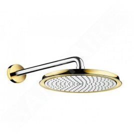 Hansgrohe Raindance Classic - Douche de tête 270 Air, 1 jet, bras de 390 mm, design chrome / doré 27424090