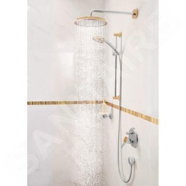 Hansgrohe Raindance Classic - Douche de tête 270 Air, 1 jet, bras de 390 mm, design chrome / doré 27424090