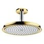 Hansgrohe Raindance Classic - Douche de tête E 240 Air, 1 jet avec amenée par plafond de 100 mm, design chrome / doré 27405090