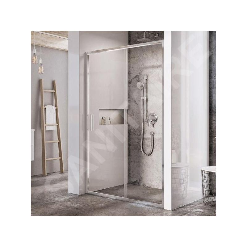 Ravak Blix - Porte de douche étroite BLSDP2-100, 977-1005 mm, acier inoxydable brillant/verre X0PMA0C00Z1