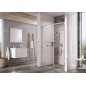 Ravak Blix - Porte de douche étroite BLSDP2-100, 977-1005 mm, acier inoxydable brillant/verre X0PMA0C00Z1
