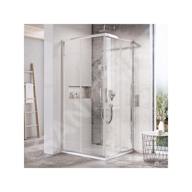 Ravak Blix - Cabine de douche Slim BLSRV2-90, 900x900 mm, inox brillant/verre transparent X1LM70C00Z1