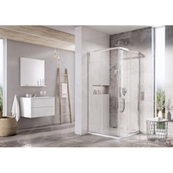 Ravak Blix - Cabine de douche Slim BLSRV2-90, 900x900 mm, inox brillant/verre transparent X1LM70C00Z1