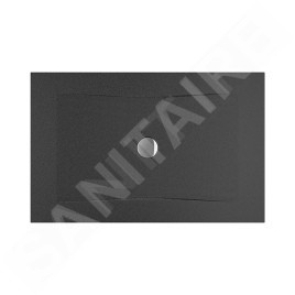 Jika Cubito Pure - Receveur de douche 1400x900 mm, antislip, noir H2164256160001