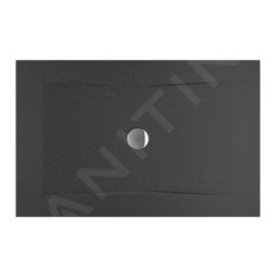 Jika Cubito Pure - Receveur de douche 1300x800 mm, antislip, noir H2164226160001