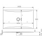 Jika Pure - Receveur de douche 1400 x 800 mm, blanc H2164240000001