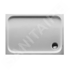 Duravit D-Code - Receveur de douche 1000x700 mm, Antislip, blanc alpin 720093000000001