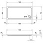 Duravit D-Code - Receveur de douche 1500x750 mm, blanc alpin 720099000000000